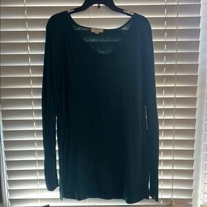 Dark Green Long Sleeve Top